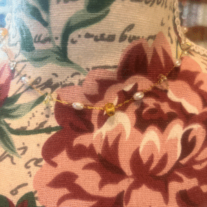 Golden Pearl Accent Necklace