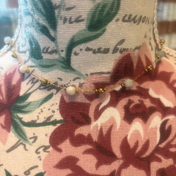 Moonlit Pearl & Stone Necklace