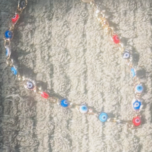 Multicolor Evil Eye Chain Necklace
