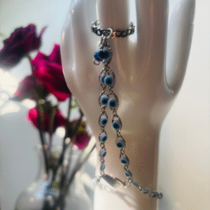 Blue Evil Eye Hand Chain Bracelet