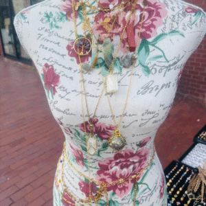 Layered Crystal Amulet Necklace